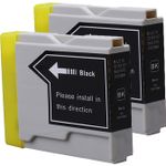 2 Pack Brother LC1000BK Black Compatible Ink Cartridges