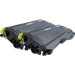 2 Pack Brother TN2120 Black Compatible High-Yield Toner Cartridges