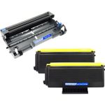 3 Pack Brother TN3280 & DR3200 Compatible High-Yield Toner & Drum Cartridges