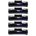 5 Pack HP 106A Black Compatible Toner Cartridge (W1106A)