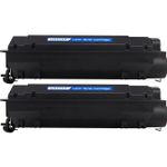 2 Pack HP 55X High-Yield Black Compatible Toner Cartridge (CE255X)