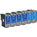 6 Pack Canon PG-40 & CL-41 Remanufactured Ink Cartridges