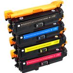 4 Pack HP 507X / HP 507A Compatible High-Yield Toner Cartridges