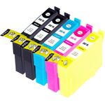 5 Pack Epson 202XL High-Yield Compatible Ink Cartridges