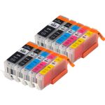 10 Pack Canon PGI-580XXL & CLI-581XXL Compatible Super High-Yield Ink Cartridges