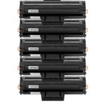 5 Pack Samsung MLT-D111L Black Compatible High-Yield Toner Cartridges