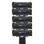 5 Pack Samsung MLT-D1082S Black Compatible Toner Cartridges