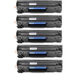 5 Pack HP 79A Black Compatible Toner Cartridge (CF279A)