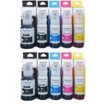 10 Pack Compatible Epson 105 / Epson 106 Printer Ecotank Ink Cartridges