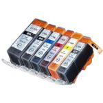 6 Pack Canon PGI-525 & CLI-526 Compatible Ink Cartridges