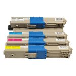 4 Pack Compatible Oki C310DN, C330DN, MC361, MC362DN, C331DN Toner Cartridges