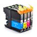 4 Pack Brother LC227 & LC225 Compatible Super High-Yield Ink Cartridges