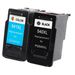 2 Pack Canon PG-540XL / CLI-541XL Remanufactured High Yield Ink Cartridges