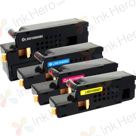 4 Pack Xerox Phaser 6000 / WorkCentre 6015 Compatible Toner