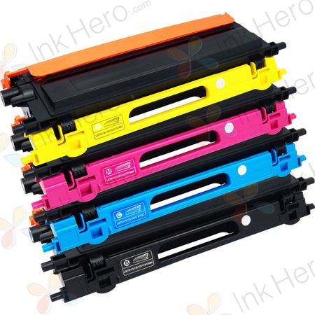 4 Pack Brother TN135 (Replaces TN130) High-Yield Remanufactured Toner Cartridges