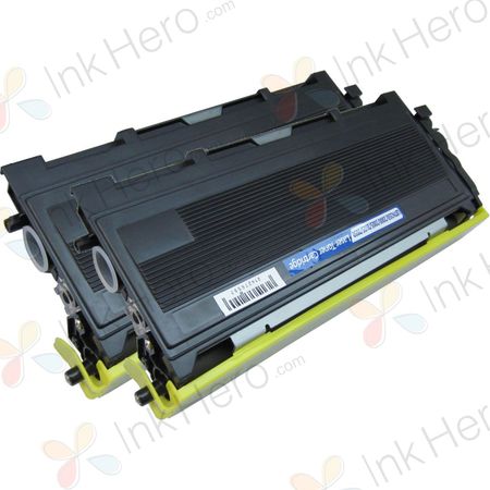 2 Pack Brother TN2000 Black Compatible Laser Toner Cartridges