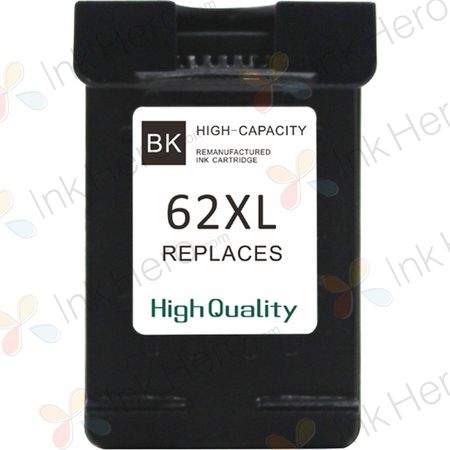 HP 62XL Black High-Yield Remanufactured Ink Cartridge (C2P05AE)