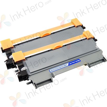 2 Pack Brother TN2220 Black Compatible High-Yield Toner Cartridges (Replaces TN2210)