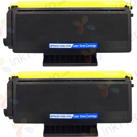 2 Pack Brother TN3280 Black Compatible High-Yield Toner Cartridge (Replaces TN3230)