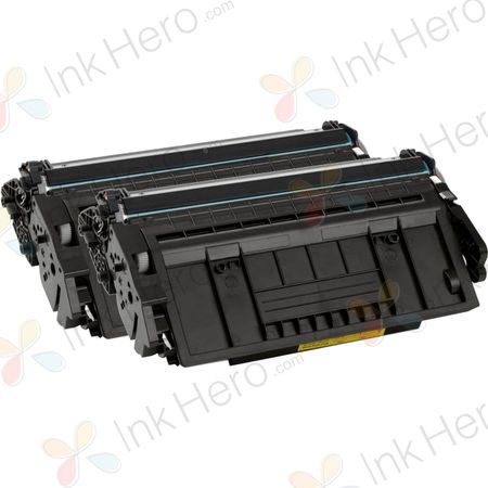 2 Pack HP 87A Black Compatible Toner Cartridge (CF287A)