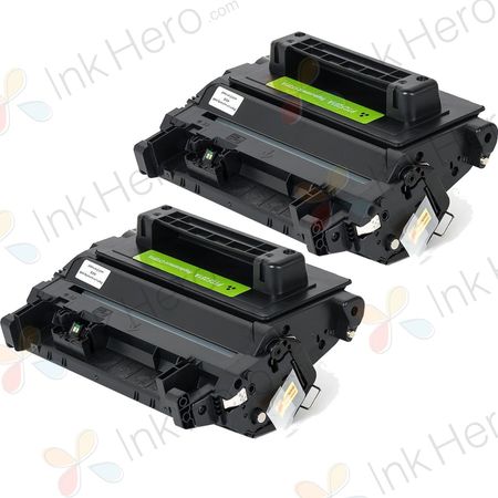 2 Pack HP 81A Black Compatible Toner Cartridge (CF281A)