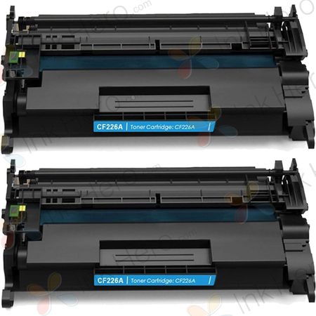 2 Pack HP 26A Black Compatible Toner Cartridge (CF226A)