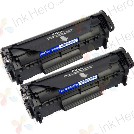 2 Pack Canon FX-10 Black Compatible Toner Cartridges (0263B002AA)