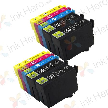 10 Pack Compatible Epson 34XL High Yield Printer Ink Cartridges