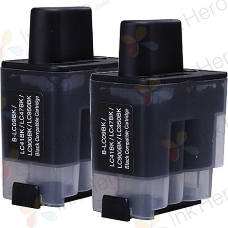 2 Pack Brother LC900BK Black Compatible Ink Cartridges