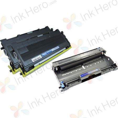 3 Pack Brother TN2005 & DR2005 Compatible Toner & Drum Cartridges