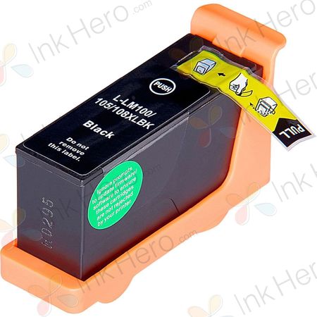 Lexmark 100XL Black Remanufactured High-Yield Ink Cartridge (14N1068E)