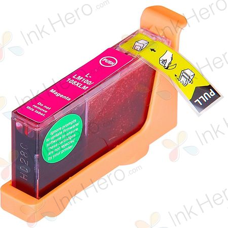 Lexmark 100XL Magenta Remanufactured High-Yield Ink Cartridge (14N1070E)