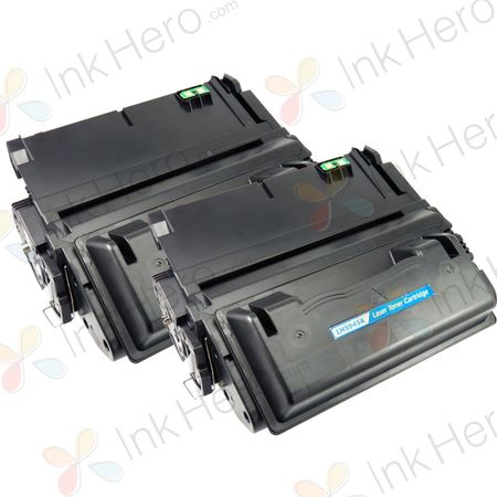 2 Pack HP 45A Black Compatible Toner Cartridge (Q5945A)