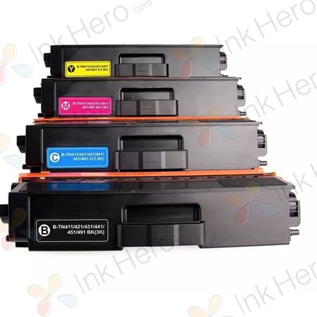 4 Pack Brother TN421 Compatible Toner Cartridges