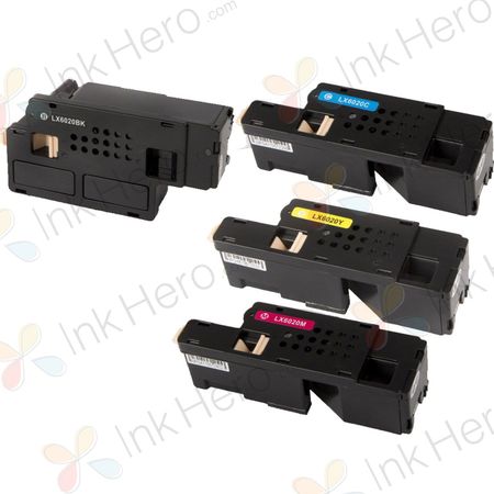 4 Pack Xerox Phaser 6020 Compatible Toner