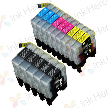 14 Pack Brother LC1240 Compatible High-Yield Ink Cartridges (Replaces LC1220)