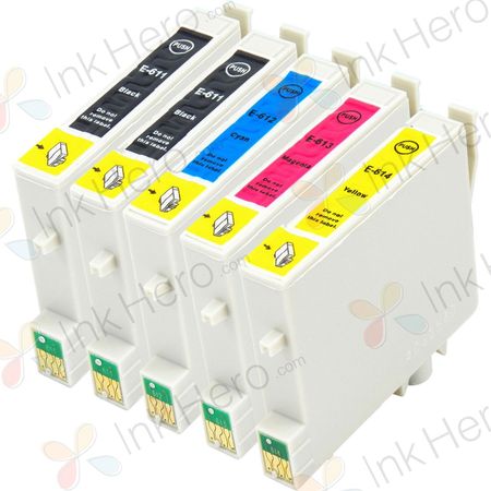 5 Pack Epson T0615 Compatible Ink Cartridges