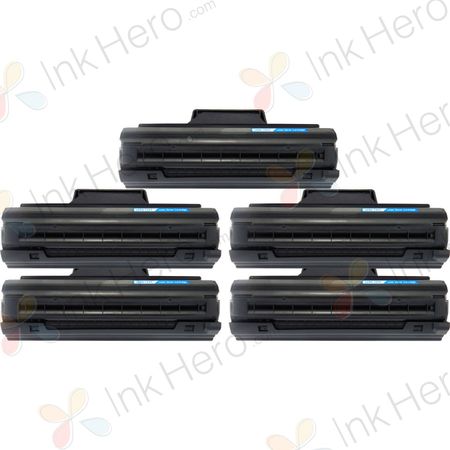 5 Pack Samsung MLT-D1042S Black Compatible Toner Cartridges