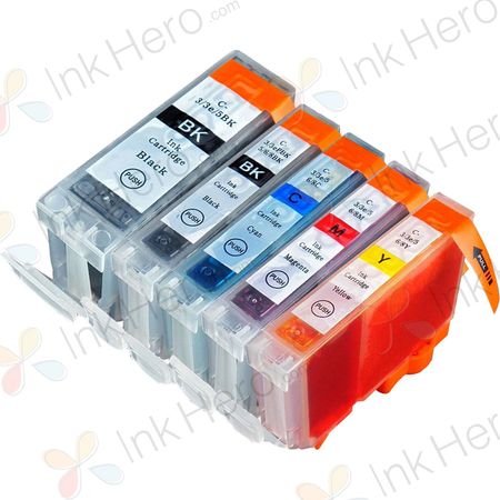 5 Pack Canon PGI-5 & CLI-8 Compatible Ink Cartridges