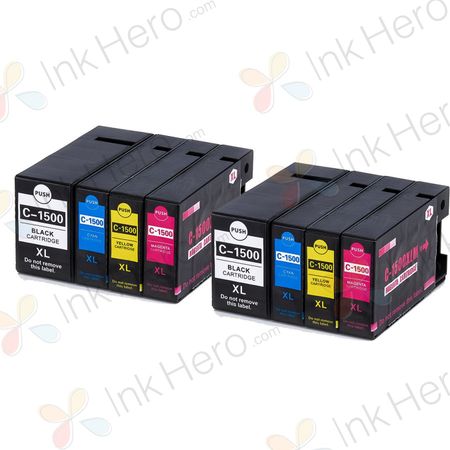 8 Pack Canon PGI-1500XL High-Yield Compatible Ink Cartridges