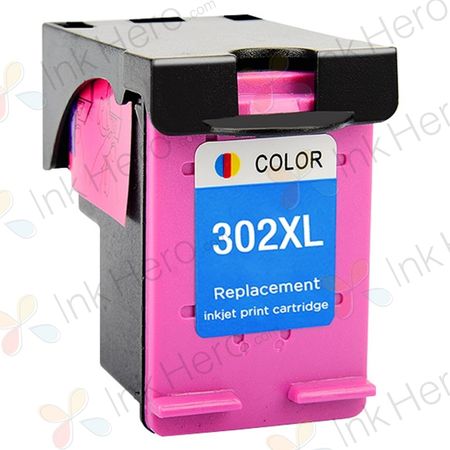 HP 302XL Tri-Color High Yield Remanufactured Ink Cartridge (F6U67AE)