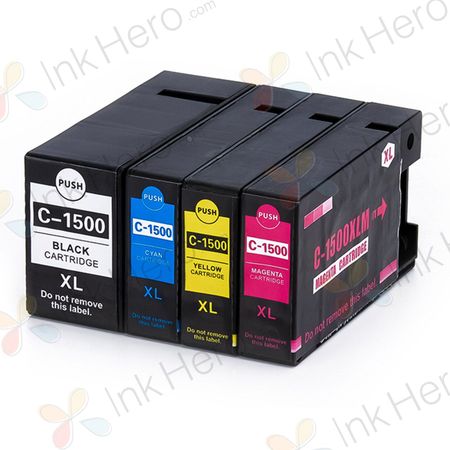 4 Pack Canon PGI-1500XL High-Yield Compatible Ink Cartridges