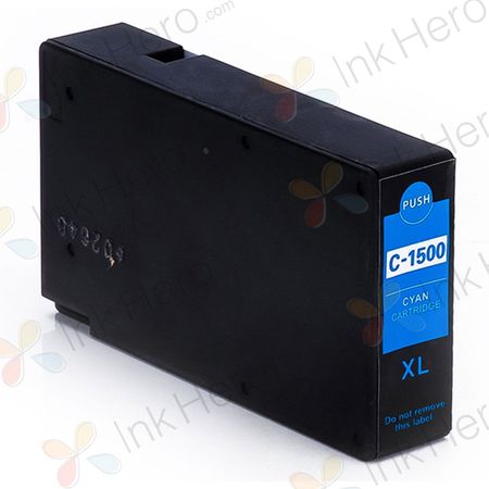 Compatible Canon PGI-1500XLC Cyan Ink High-Yield Cartridge