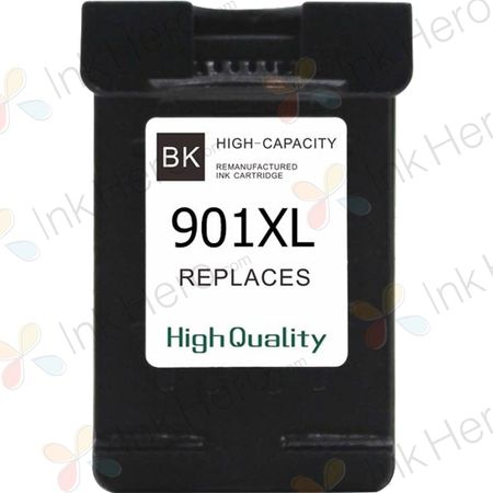 HP 901XL Black High-Yield Remanufactured Ink Cartridge (CC654AE)