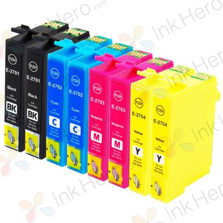 8 Pack Compatible Epson 27XL High Yield Printer Ink Cartridges