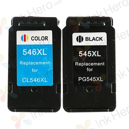 2 Pack Canon PG-540XL / CLI-541XL Remanufactured High Yield Ink Cartridges