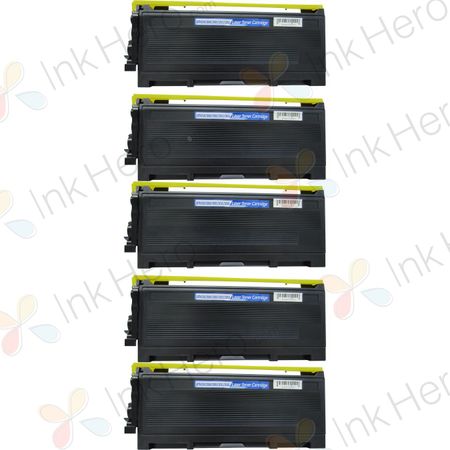 5 Pack Brother TN2000 Black Compatible Laser Toner Cartridges